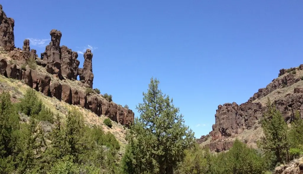 Spectacular hoodoos in the Jarbidge River Canyon.